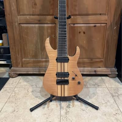 Schecter Banshee Elite PROTOTYPE! Black flame walnut maple