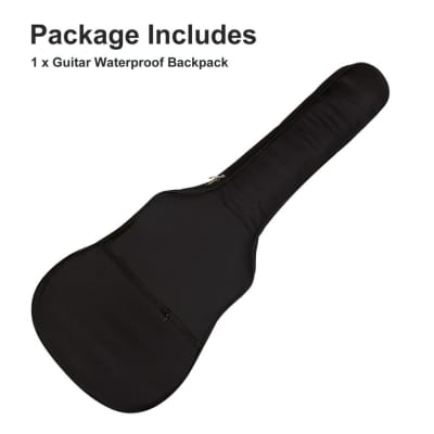 New OEM Guitar Bag 40-41" Acoustic Guitar Bag Waterproof Case with Dual Adjustable Shoulder Strap, Dust Cover Black 2023 image 7