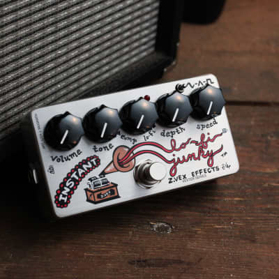 Zvex Vexter Series Instant Lo-Fi Junky Chorus/Vibrato - Silver with Graphic image 1