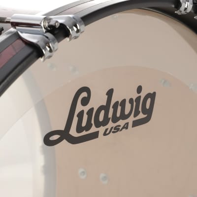 Ludwig Classic Maple 4-Piece Shell Pack, Burgundy Pearl Limited Edition Finish image 2