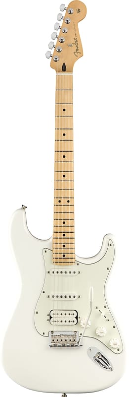 Fender Player Stratocaster HSS Electric Guitar Polar White w/ Maple Fretboard image 1