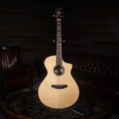 Breedlove Pursuit Concert Ebony Cutaway Acoustic/Electric Guitar Gloss Natural (VIDEO DEMO) for sale