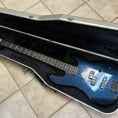 1987 Charvel 3B Bass Cobalt Blue MIJ Made in Japan Neck Thru w case image 17