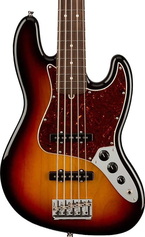 Fender American Professional II Jazz Bass V Rosewood Fingerboard, 3-Color Sunburst image 1
