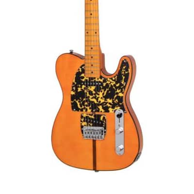 Eastwood Artist Series Mad Cat Flame Maple Top Ash Body Maple Neck 6-String Electric Guitar w/Premium Soft Case image 2