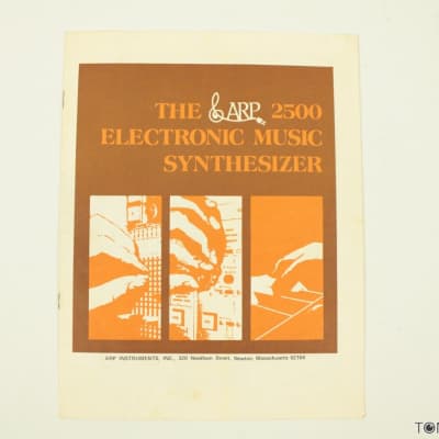 The ARP 2500 Electronic Music Synthesizer Catalog Brochure VINTAGE SYNTH DEALER