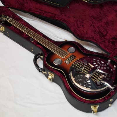 GOLD TONE PBB Paul Beard Bass 4-string resonator BASS guitar w/CASE image 1