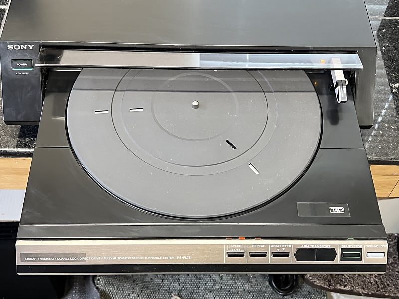 Vintage Sony PS-FL7-II Linear Tracking Quartz Lock Direct Drive Automatic Turntable; Tested image 1