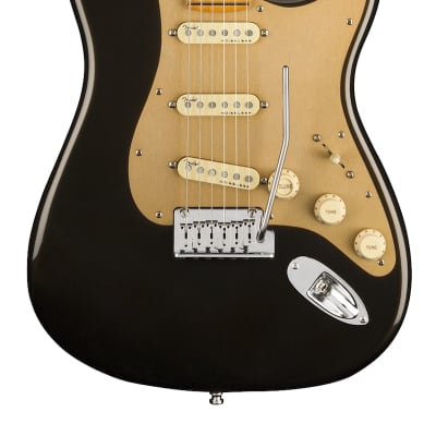Fender American Ultra Stratocaster Maple Fingerboard Electric Guitar Texas Tea image 1