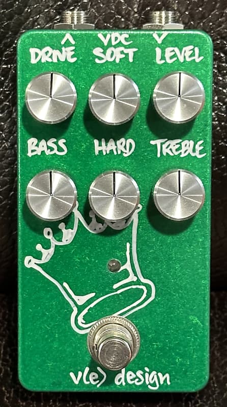 VFE Pedals Blues King Low Gain Overdrive - Green + Silver | Reverb