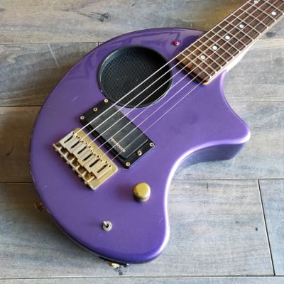 Fernandes Nomad Travel Guitar w/Built In Amplifier MIJ (Purple) image 1