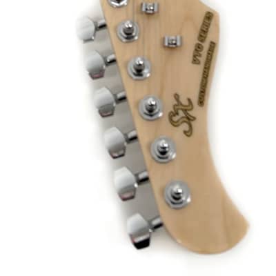 SX 1/2 Size Left Handed Electric Guitar Package w/Bag & Headph amp RST 1/2 MPP Metallic Purple Left image 5
