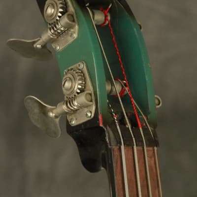 RARE 1960's Ampeg AEB-1 Scroll Bass original BLUE + BLACK!!! image 9