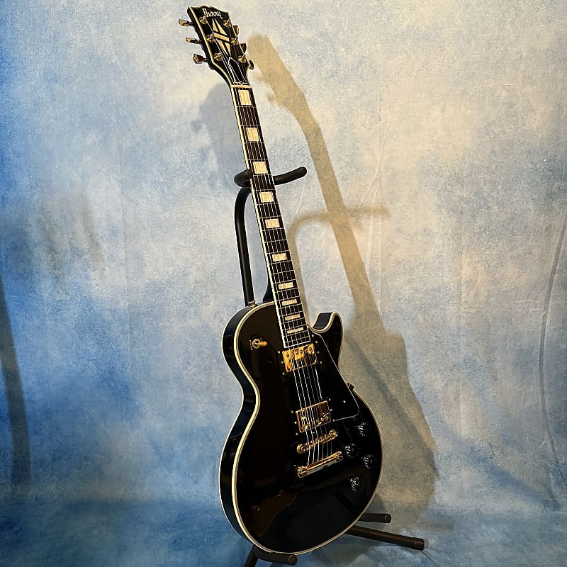 Burny RLC 60 1988 Black Les Paul Custom Made in Japan