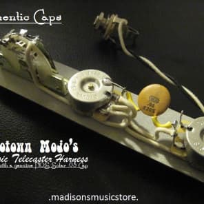Motown Mojo Classic 60's Tele Wiring Harness with NOS Solar .05uf Tone Cap image 1