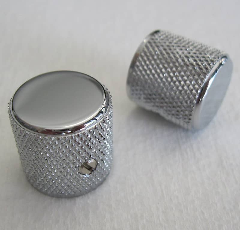 Fender Telecaster / Precision Bass Knurled Dome Knobs (2) | Reverb