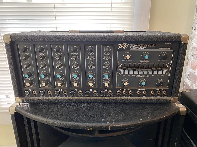 Peavey XR 600B Mixer Amp 80’s - Black | Reverb