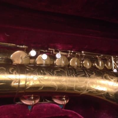 Buescher Aristocrat Stencil 1940-50 vintage tenor Saxophone | Reverb