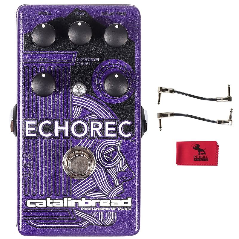 Catalinbread Echorec Multi-Head Echo Pedal, Purple Gaze w/ Patch