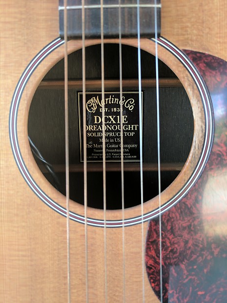 Martin dcx1e sale solid spruce top