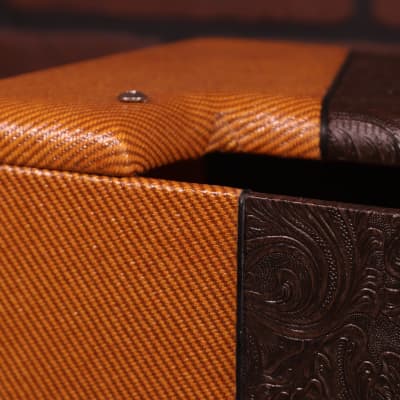 Two Tone Tweed Narrow panel 5e3 /Western Tolex/Black piping and handle image 8