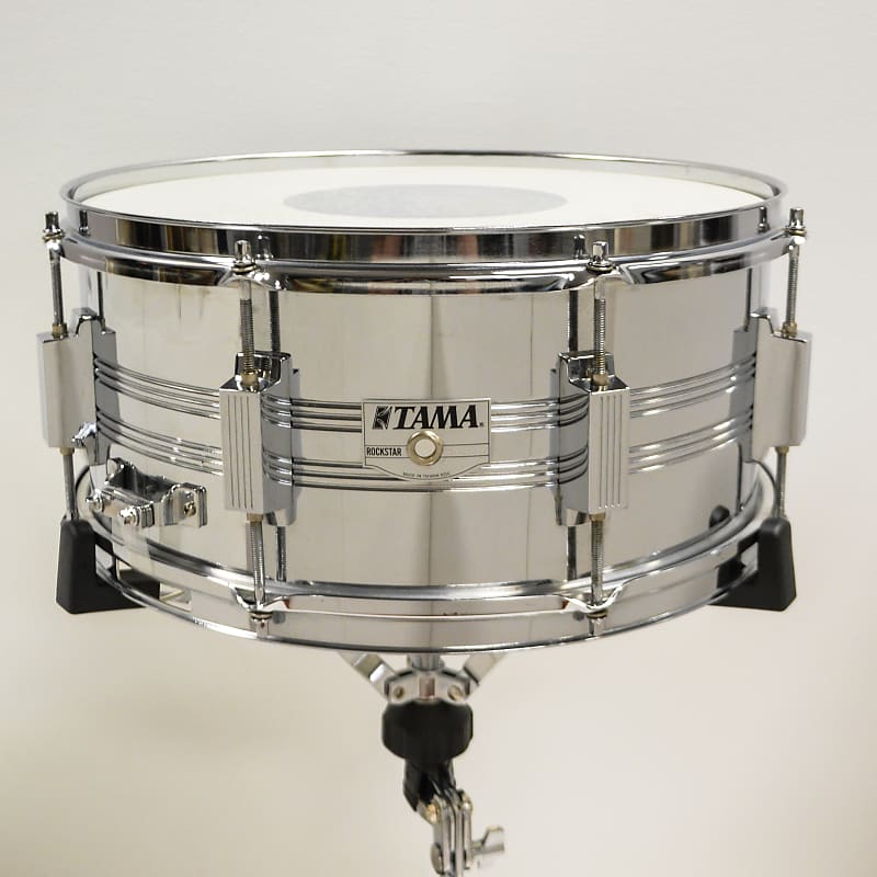Tama RS-106 Rockstar 6.5x14" 8-Lug Chrome Steel Snare Drum 1988 - 1994 image 4