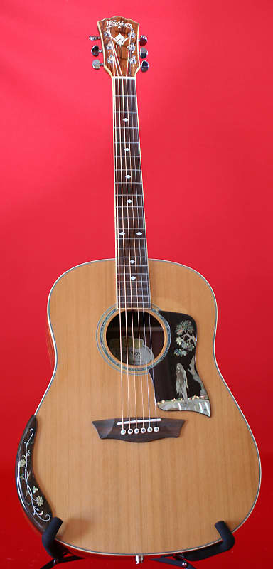 Washburn WSJ60SK-Elite Jumbo Acoustic Electric Guitar With Hard Case image 1