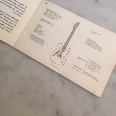 1975 Fender Telecaster Thinline Instructions Manual Complete W/ Warranty Case Candy image 3