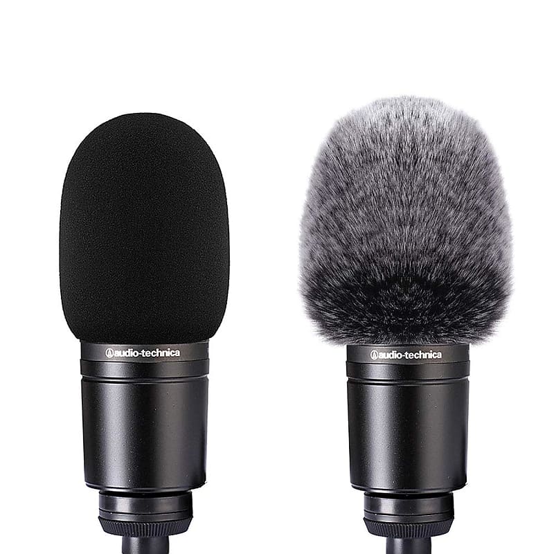 2Pcs Microphone Foam Cover + Furry Windscreen Wind Muff Compatible