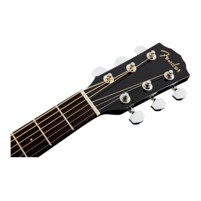 Fender CC-60SCE Concert 6-String Acoustic Guitar (Black) image 5