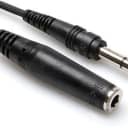 Hosa HPE-310 Headphone Extension Cable 1/4 in TRS to 1/4 in TRS 10 ft