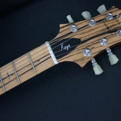 Knaggs Guitars Keya in Blue Marlin with T1 Top & Back w/ Pale Moon Ebony Fretboard image 15
