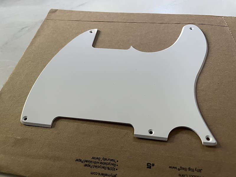 Warmoth White Esquire Telecaster Pickguard 2023 - White Gloss | Reverb