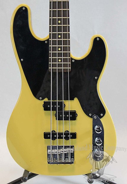 Schecter Model T 4 String Electric Bass Guitar Butterscotch Finish with Hardshell Case