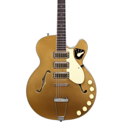 Airline Guitars H59 - Goldtop - Semi-Hollow Electric Guitar - NEW! image 2