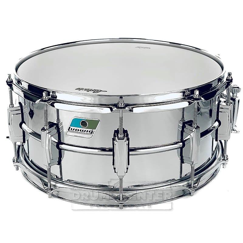Ludwig LB402B ラディック スネアドラム　14\"×6.5\" Ludwig LB402B Supraphonic Chrome Over Brass Snare Drum 14x6.5