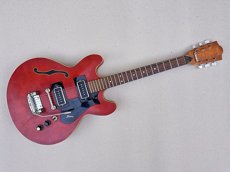 Framus Atlantik 6 Vintage '70s Electric Guitar - Red image 1