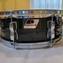 Ludwig Acrolite 5x14" Snare with Original Ludwig Backpack case - Black Galaxy Finish,  90's era.