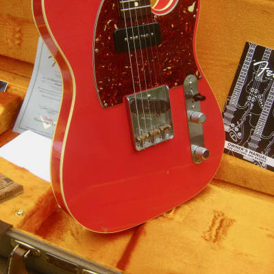 ♚RARE♚ 2014 Fender CUSTOM SHOP Ltd '60 Telecaster CUSTOM Closet Classic RELIC ♚ FADED FIESTA RED ♚ P90 image 16