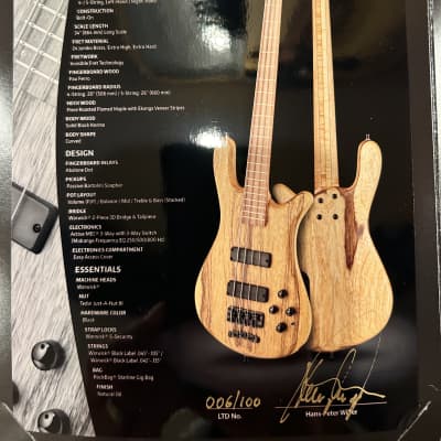 Warwick Streamer LX Limited Edition 6/100 2021 - Natural image 18