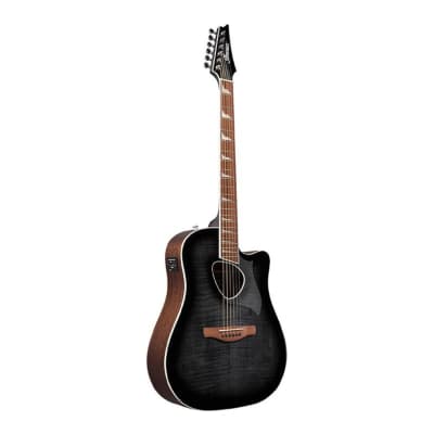 Ibanez ALT30FM Altstar 6-String Acoustic Guitar (Right Hand, Transparent Black Sunburst High Gloss) image 2