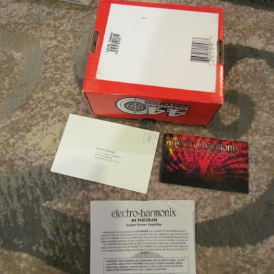 Box For Electro-Harmonix 44 Magnum Power Amp With Owner's Manual, Warranty Card, & Product Catalog image 2