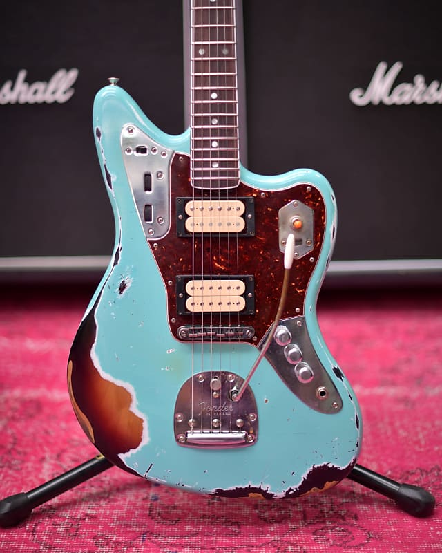 Kurt Cobain Signature Jaguar Seafoam Green Heavy Relic 2015 Reverb