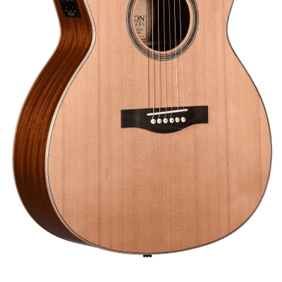 Teton STA105CENT Auditorium Acoustic-Electric  Guitar, Solid Cedar Top, Mahogany Laminate B&S for sale