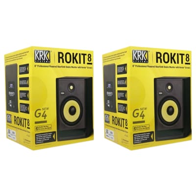 New KRK ROKIT 8 G4 8" 2-Way Active Studio Monitor Speaker (Black) image 5
