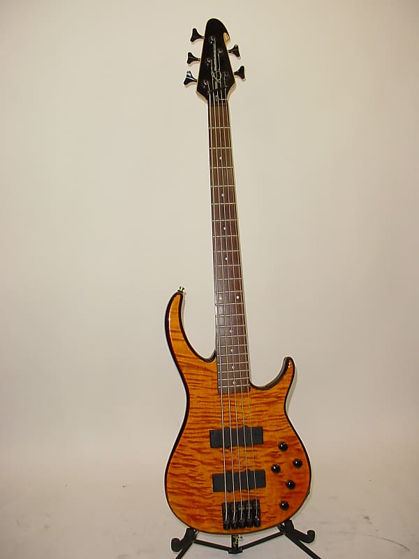 Peavey Millennium AC BXP 5 5-String Bass Guitar - AMber Flamed Maple Top