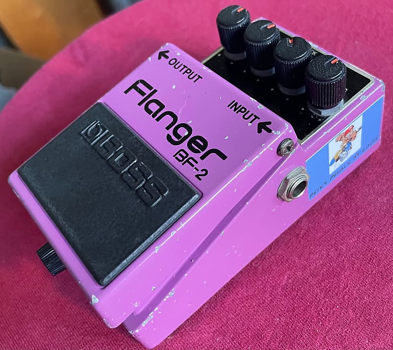 BOSS BF-2 Flanger 1982年 日本製 ブラックラベル 1982 Boss BF-2 Flanger, MIJ, Black Label, 9v Mod | Reverb
