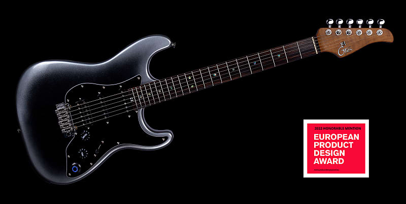 レビュー高評価の商品 Mooer GTRS P800 Intelligent Electric Guitar Dark Silver | Reverb ギター
