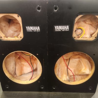 Yamaha NS-10M (Pair) Boxes and crossover only 1980s - Black image 1
