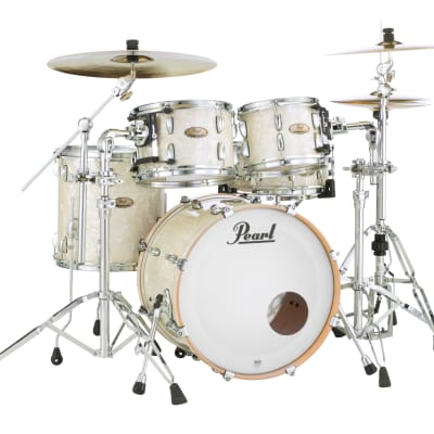 Pearl Session Studio Select Nicotine White Marine Pearl 20x14/10x7/12x8/14x14 Drums Shell Pack & GigBags Dealer image 4